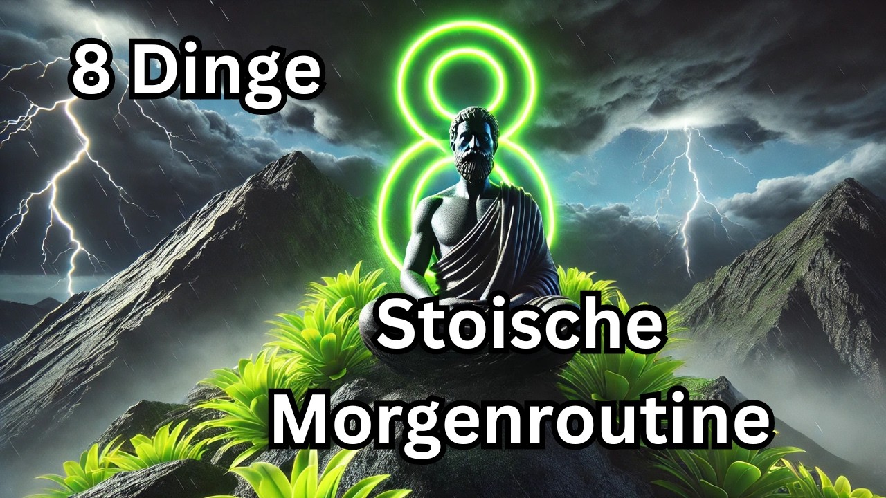 8 DINGE, DIE DU JEDEN MORGEN TUN SOLLTEST (Stoische Morgenroutine) | Stoizismus