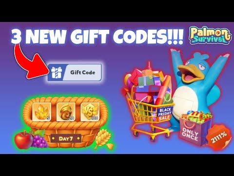 3 New GIFT CODES💎 + Black Friday event in Palmon Survival