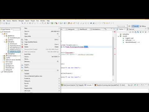 Selenium How To Write Global Parameters With Java Code