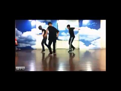 MIRROR EXO M   Lay, Xiumin & Greg S  Hwang dance practice slow 2
