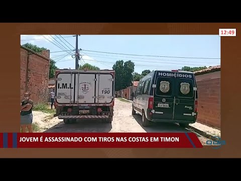Jovem eÌ assassinado com tiros nas costas em Timon 06 10 2021
