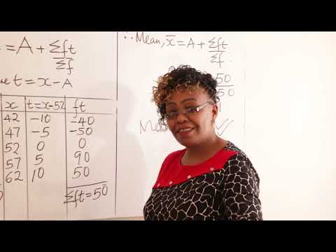 Form 4_Statistics II _How to find mean by Assumed mean method