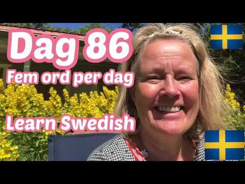 Lär dig svenska - Dag 86 - Fem ord om dagen - A2 CEFR - 71 undertexter