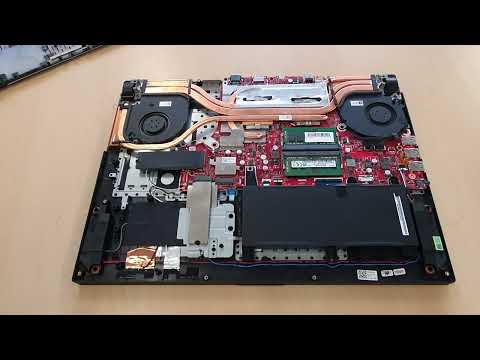 ASUS ROG STRIX G17 G712 Disassembly Upgrade RAM SSD NVME Cleaning