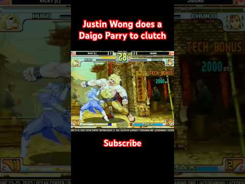Justin Wong does a Daigo Parry! Insane clutch! CEO Third Strike! #thirdstrike #streetfighter #daigo