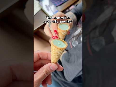 These aren’t your average waffle cones 🤭🤭