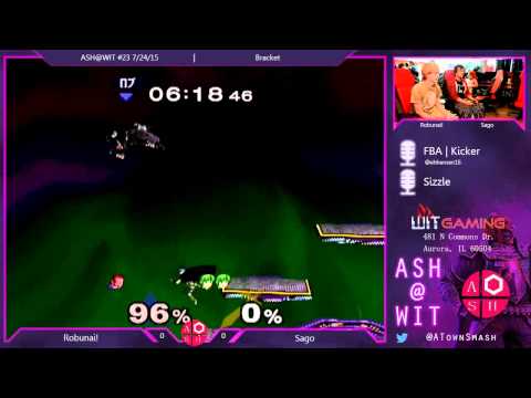 Robunai! (Ganon) vs. Sago (Marth) - Melee Bracket ASH@WIT #23 7/24/15