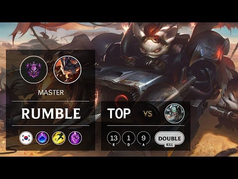 Rumble Top vs Tryndamere - KR Master Patch 9.22