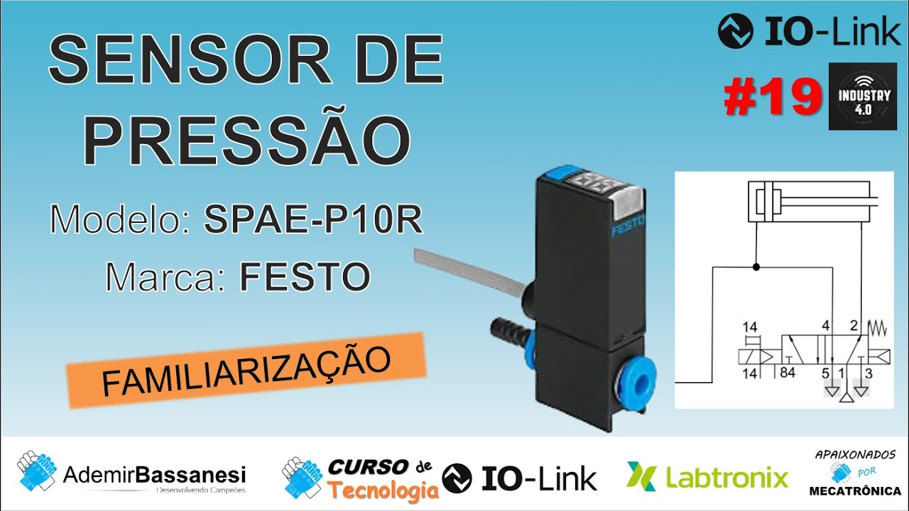 SENSOR DE PRESSÃO FESTO SPAE-P10R Q4 - FAMILIARIZAÇÃO
