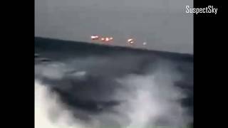 Thirteen UFOs Keep Pace with Ocean Boat [SIGHTING]