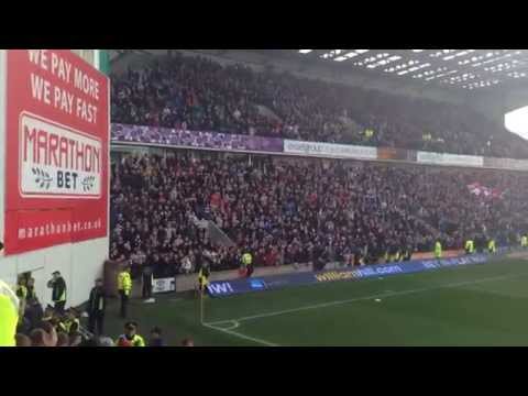Sectarian Singing Hearts Fans Hearts vs Hibs
