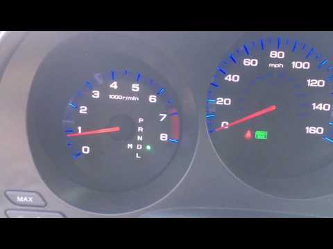 06 Acura TL green light blinking!