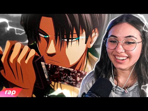 Rap do Capitão Levi (Attack on Titan) - O MAIS FORTE DA HUMANIDADE | NERD HITS (mahnimes REACT)