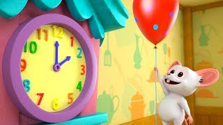 Hickory Dickory Dock | Kindergarten Nursery Rhymes for Children | Cartoons by Little Treehouse