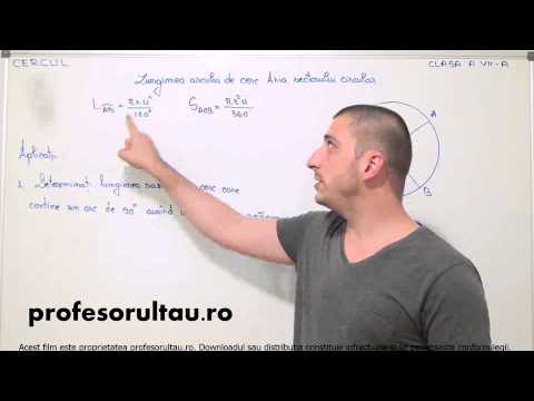 27   cls7   Cercul   lungimea arcului de cerc aria sectorului circular   exercitii   partea 1
