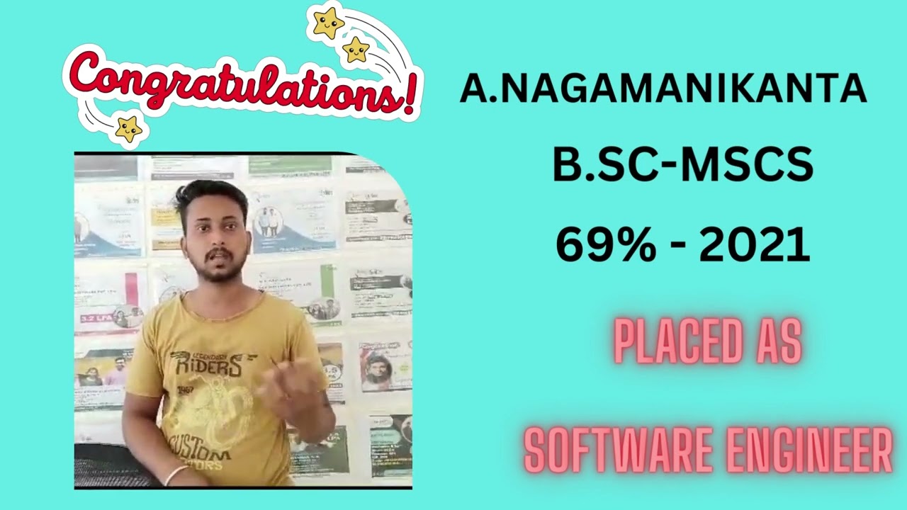 Student Testimonial Placed as Web Application Developer