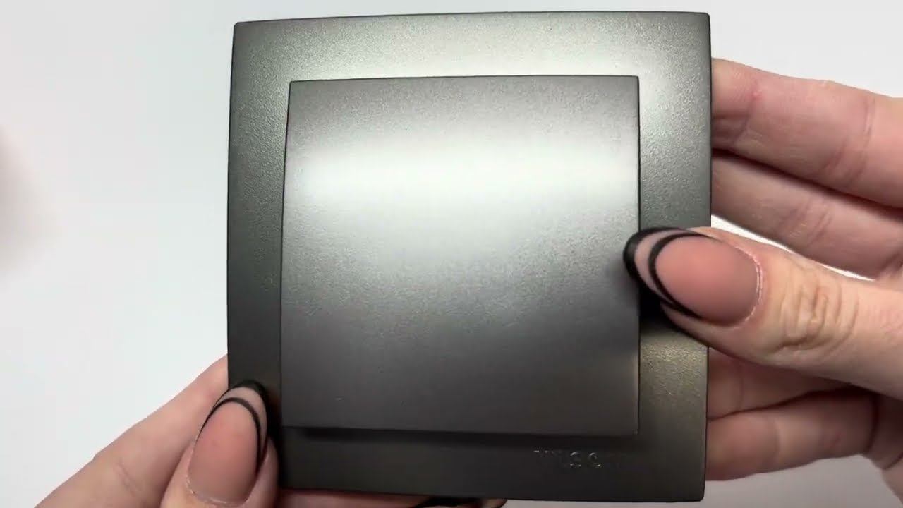 Выключатель одноклавишный NILSON Touran Антрацит 24161001