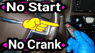 No Start No Crank. Key fob not detected. How to fix a no start