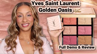 YSL Golden Oasis Face Palette ✨ Swatches, Face + Eye Try-On & Review Holiday 2025 | Mo Makeup