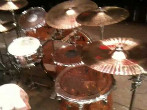 john bonham ludwig vistalite drum set with cymbal arm and tom mount.MOV