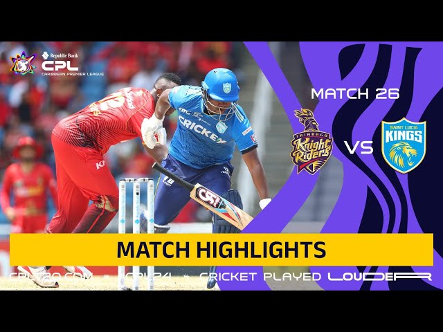 Highlights | Trinbago Knight Riders vs Saint Lucia Kings | CPL 2024