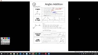 1 5  Angle Addition Postulate 1