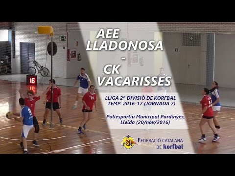 Lladonosa - Vacarisses (J7 2ªDiv) Lliga Nac. 2ª Div. de Korfbal 2016-17