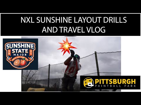 NXL Sunshine Major - Travel Vlog and Paintball Drills / NXL Paintball 2021 Sunshine Major Layout