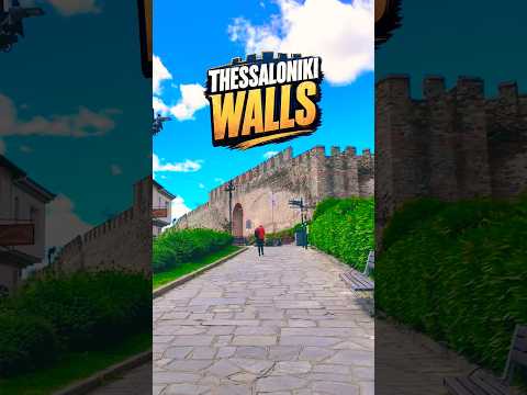 Thessaloniki Castle Walls 🇬🇷 Ano Poli Walk #shorts