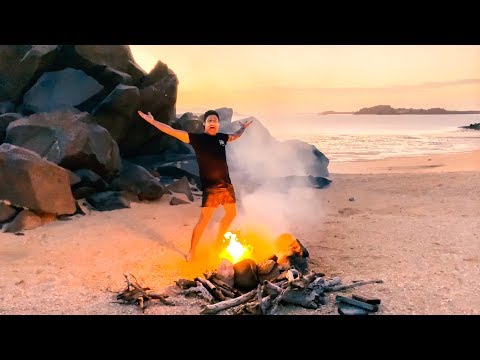 STRANDED ON A REMOTE ISLAND CAMPING Living From The Ocean - Ep 91