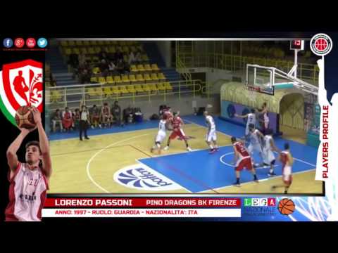 Players Profile - 2016-2017 - Lorenzo Passoni - Pino Dragons Basket Firenze