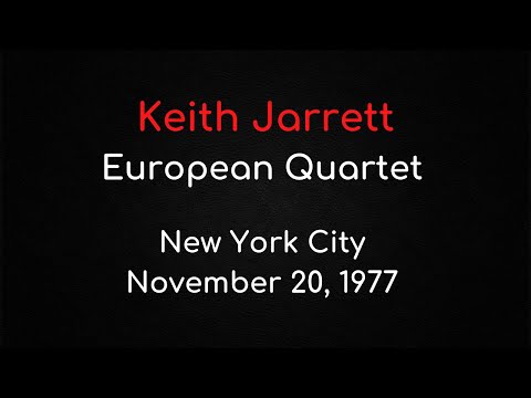 Keith Jarrett European Quartet – New York, November 20, 1977