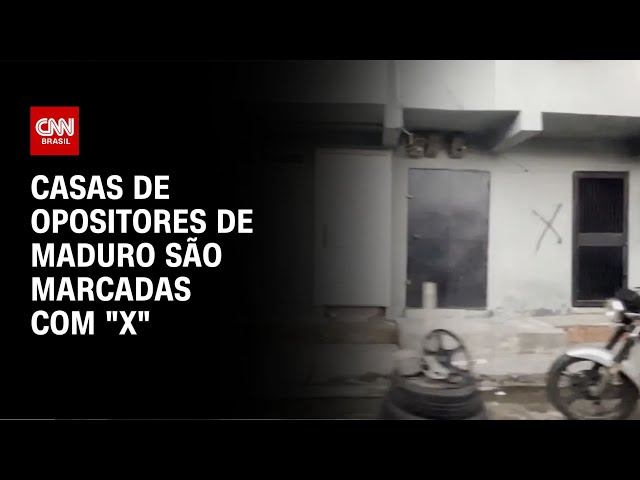 Casas de opositores de Maduro são marcadas com "X" | CNN NOVO DIA