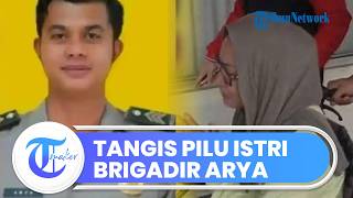 Tangis Histeris Istri Brigadir Arya Supena Bingung dengan Masa Depan Anak: Anak-anaknya Butuh Dia