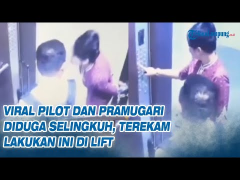 Tampang Pilot dan Pramugari Diduga Selingkuh, Terekam Lakukan Ini di Lift