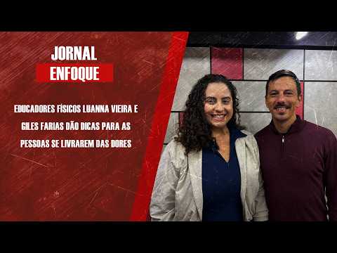 Sucesso nas redes sociais,  educadores físicos Luanna Vieira e Giles Farias dão dicas para as pessoas se livrarem das dores no corpo