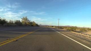 preview picture of video 'US Route 95 drive north to Vidal Junction, California, 18 November 2013, GP027928'