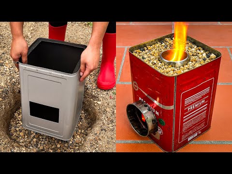 No tent, no sleeping bag - Heating and camping survive the harsh winter with a stove!