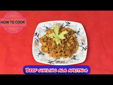 HOW TO COOK BEEF GINILING ALA AFRITADA/nelson calimag
