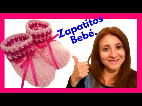 Mis primeros escarpines en tejido crochet tutorial paso a paso