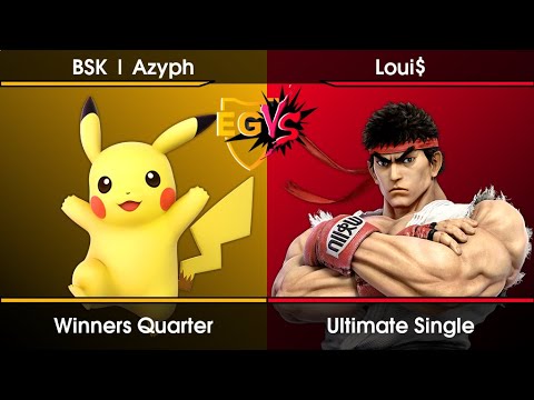 EGVS Weekly #100 - Battle at the Summit! - Azyph (Pikachu) Vs. Loui$ (Ryu) SSBU Ultimate Tournament
