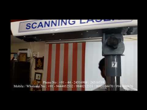 Tabletop scanning laser physiotherapy equipment