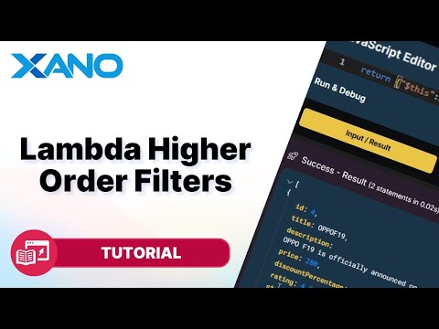 Lambda Higher Order Filters