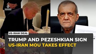 US and Iran sign memorandum aimed at ending war and reopening Strait of Hormuz after Trump-Pezeshkian agreement at G7