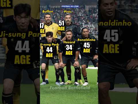 Football Legends squad 🥹| Nexon Icons Match 2025 |How old are they now🤔#footballshorts #ronaldinho