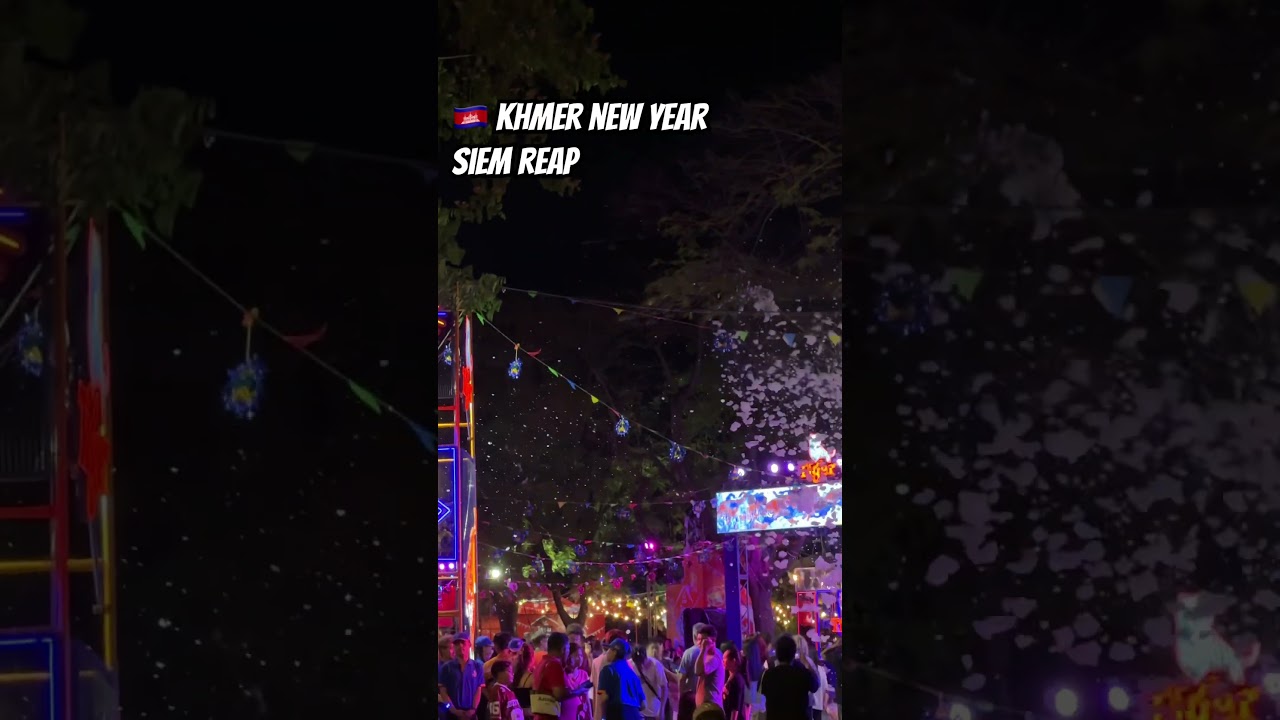 🇰🇭 Khmer New Year in Siem Reap Starts! 🚀 #siemreap #cambodia #sangkranta #khmernewyear