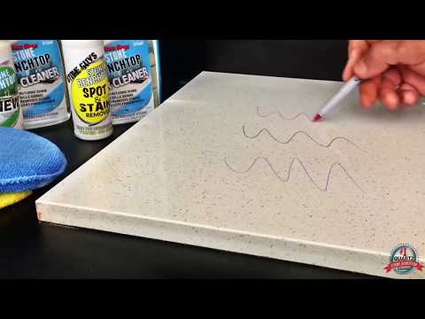 How to Clean Quartz Stone Countertop - Remove stains...