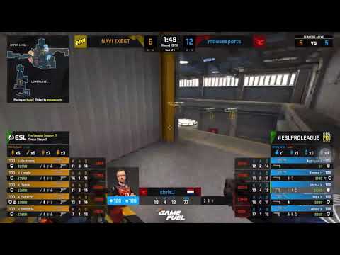 Perfecto ACE Round! NAVI VS MOUSESPORTS (CSGO)