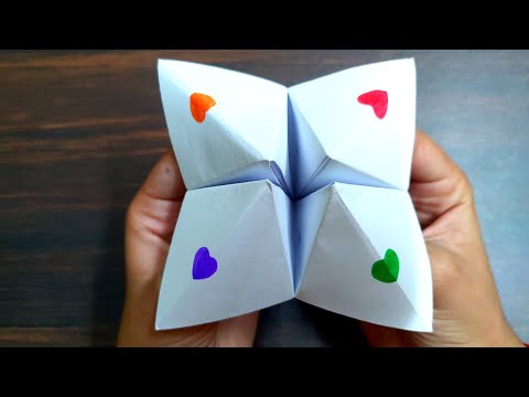 How To Make An Easy Origami Fortune Teller (Aadrit's Origami)