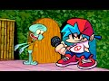 FNF Boyfriend Trying To Get A Pizza From Squidward